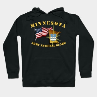 Minnesota - ARNG w Flag Hoodie